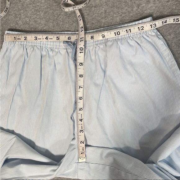 Vintage Sarah Bentley Cropped Pants Size Small Coastal Striped Pullup High Rise - Picture 4 of 8